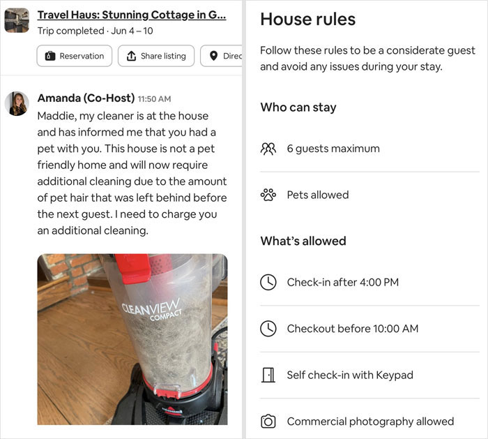 Airbnb Host Tries Gaslighting Guest About Their Pet Policy To Extract More Money, Blames It On A 'Glitch' After Being Proven Wrong