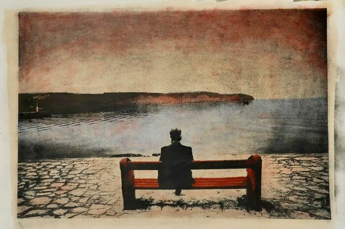 1991,greece Hand Color On Gumoil Print Farbiano F5 100x70cm Image Size 60x90cm