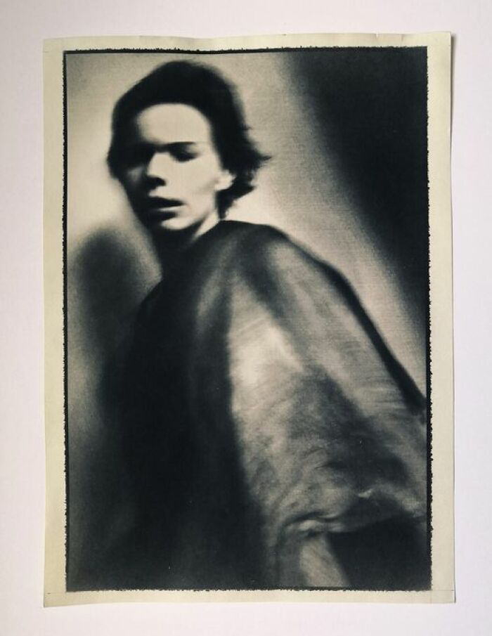 Toned Cyanotype. Self Portrait