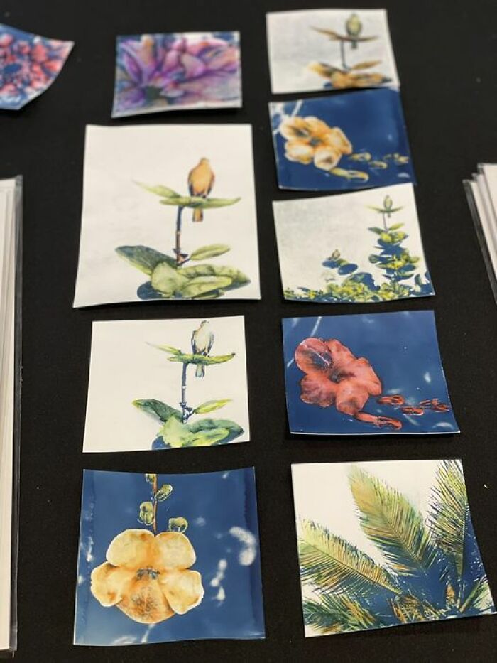 Just Playing Around With Watercolor To Some Of My Cyanotypes