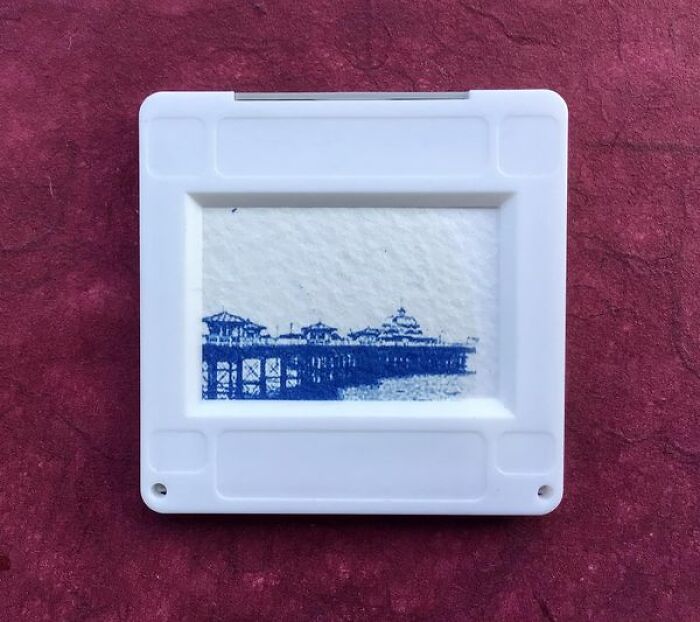 Llandudno Pier Tiny Cyanotype