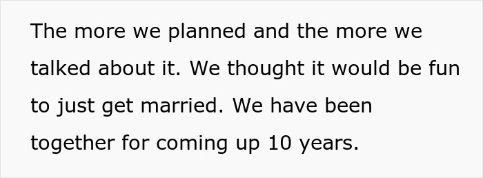 &ldquo;[Am I The Jerk] For Taking Away Everyone&rsquo;s Chance To Be Involved With The Wedding?&rdquo;