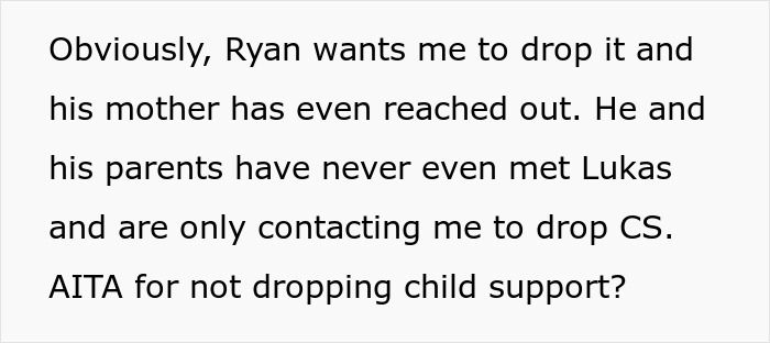 Woman's Ex Finds Out What Her New Husband Does For A Living, Demands Child Support Be Dropped