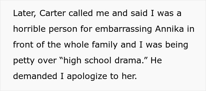 Brother Introducing His Fianc&eacute;e At A Family Event Takes A Turn When His Sister Recognizes Her High School Bully And Sheds Light On Her Past