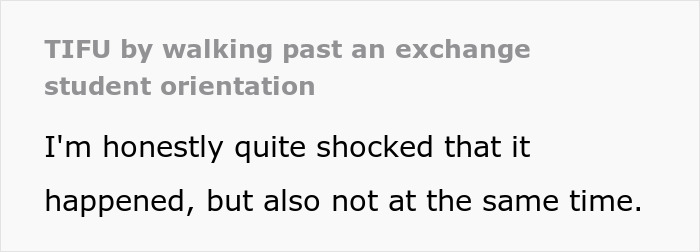 Teacher Assumes This 20 Y.O. College Student Is One Of Her Exchange Students And Grabs Their Arm When They Disobey Instructions Teacher Assumes This 20 Y.O. College Student Is One Of Her Exchange Students And Grabs Their Arm When They Disobey Instructions