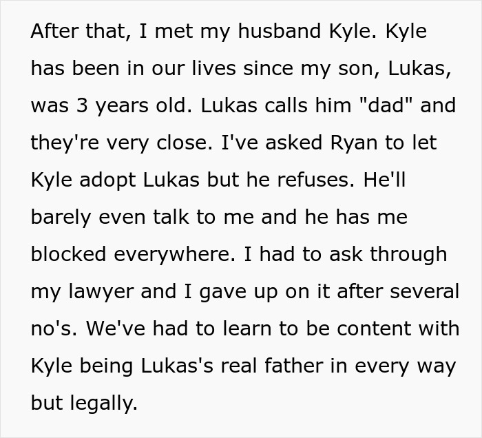 Woman's Ex Finds Out What Her New Husband Does For A Living, Demands Child Support Be Dropped
