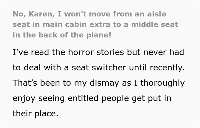 Guy Deals With Entitled Parent Using Movies Quotes When She Won't Stop Pestering Him About Switching Seats