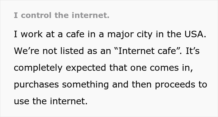 &ldquo;I Let Most Things Slide. Not Today&rdquo;: Caf&eacute; Manager Runs Out Of Patience With Aggravating Karen, Blocks All Wi-Fi Access For Her Device