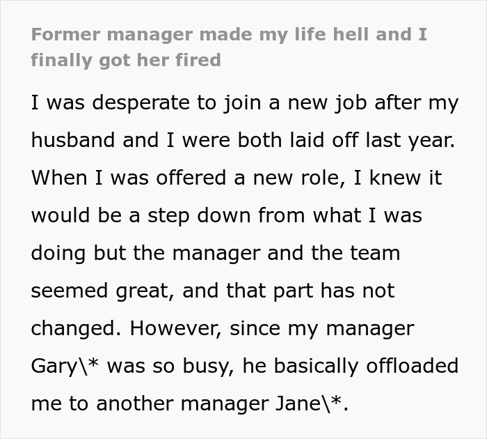 Woman Resigns After Her Manager Makes Her Life Hell, Proceeds To Come Back A Few Months Later And Get Her Fired