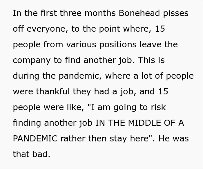 "I Am Not Allowed By Threat Of Legal Action To Be Involved In Their Affairs": Guy Does Exactly As His Ex-Boss Instructed