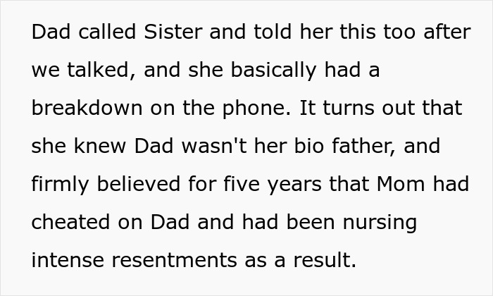Woman Does A DNA Ancestry Test And Discovers She Isn’t Biologically Related To Her Dad, Cuts Everyone Off And Learns The Truth 5 Years Later Woman Does A DNA Ancestry Test And Discovers She Isn’t Biologically Related To Her Dad, Cuts Everyone Off And Learns The Truth 5 Years Later