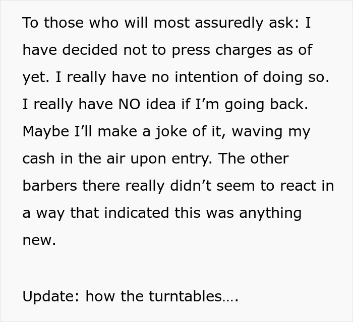 Customer Wants To Pay In Cash, Rude Barber Slaps It Out Of His Hands And Shows Him To The Credit Card Reader And He Maliciously Complies Customer Wants To Pay In Cash, Rude Barber Slaps It Out Of His Hands And Shows Him To The Credit Card Reader And He Maliciously Complies