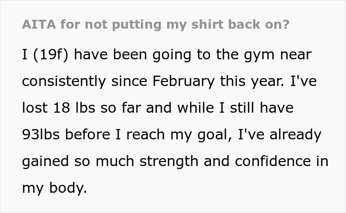 Woman Gets Fat-Shamed At A Gym And Is Ordered To &lsquo;Put On A Shirt&rsquo; By Entitled Girl Saying That Her Outfit Is &lsquo;Unsanitary&rsquo;