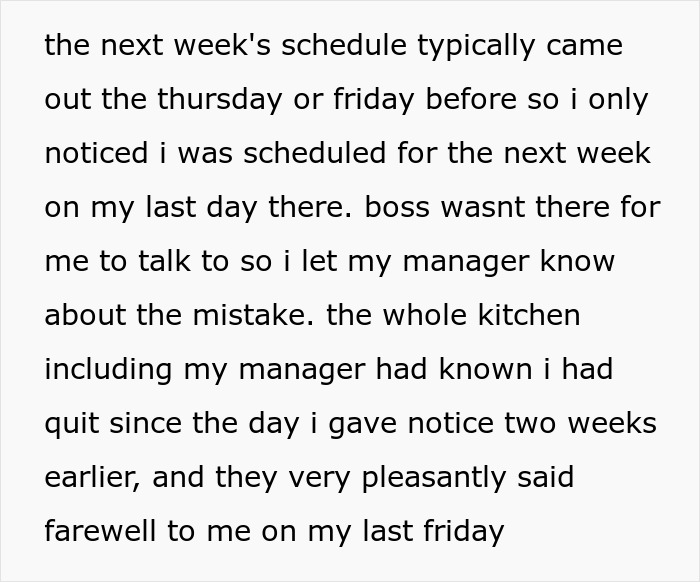 &ldquo;I Quit My Job And My Boss Scheduled Me Anyway, Loses It When I &lsquo;No-Show&rsquo;&rdquo;