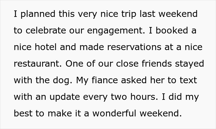 &ldquo;[Am I The Jerk] For Leaving The Engagement Dinner Due To My Fianc&eacute;e&rsquo;s Obsession With The Dog?&rdquo;