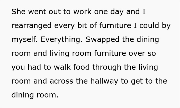 Woman Finally Buys Her Own Flat, But Her Mother Rearranges All The Furniture, So She Does The Same To Her House