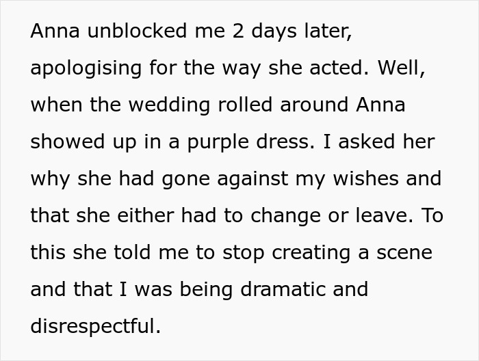 &ldquo;She Was Escorted Out The Door Screaming&rdquo;: Guest Hell-Bent On Wearing Purple Clashes With Bride