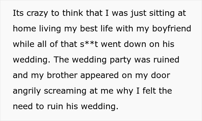 “Two Fronts Formed”: A Man’s Absence From A Wedding Causes Chaos, As The Reason He Didn’t Attend Splits The Family “Two Fronts Formed”: A Man’s Absence From A Wedding Causes Chaos, As The Reason He Didn’t Attend Splits The Family