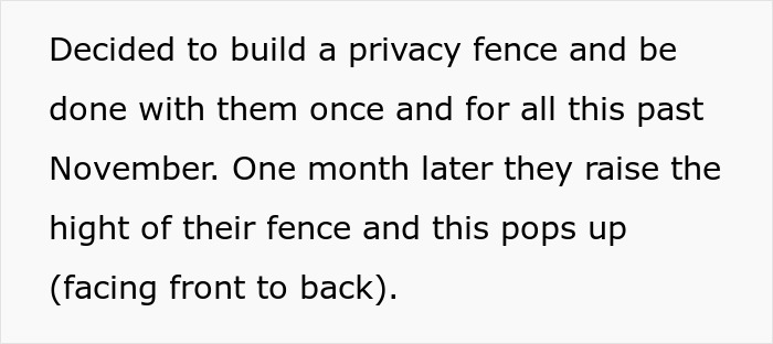 Neighbor Builds A Fence And Puts Up A Camera Facing This Guy&rsquo;s Yard, People In The Comments Come Up With The Best Solutions