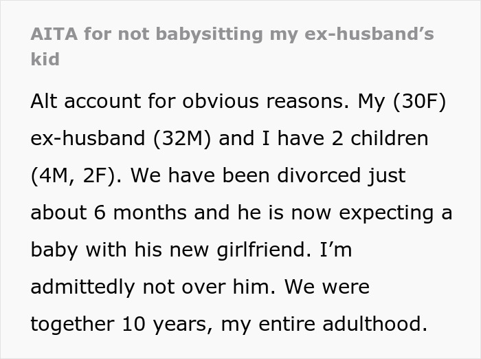 Woman Confronted By Ex Husband's New GF After She Refuses To Watch Their New Baby 