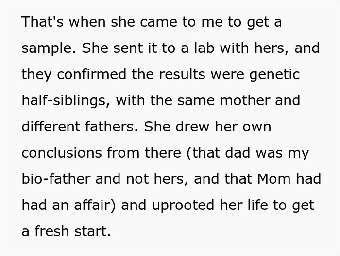 Woman Does A DNA Ancestry Test And Discovers She Isn’t Biologically Related To Her Dad, Cuts Everyone Off And Learns The Truth 5 Years Later Woman Does A DNA Ancestry Test And Discovers She Isn’t Biologically Related To Her Dad, Cuts Everyone Off And Learns The Truth 5 Years Later