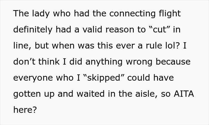 Airplane Passenger Who Cut In Line To Exit The Plane Gets Schooled By Other Passenger, Seeks Backup Online, Gets Schooled Some More Airplane Passenger Who Cut In Line To Exit The Plane Gets Schooled By Other Passenger, Seeks Backup Online, Gets Schooled Some More