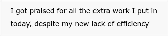 “I Got Reprimanded”: Worker Gets Called Out For Being Faster Than Others, So She Maliciously Complies With New Orders “I Got Reprimanded”: Worker Gets Called Out For Being Faster Than Others, So She Maliciously Complies With New Orders