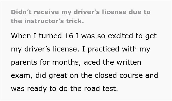 16 Y.O. In Tears After Driving Instructor Purposefully Fails Him By Ignoring Request To Buckle Up