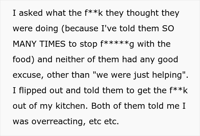 Woman&rsquo;s Husband And His Sister Kept &ldquo;Fixing&rdquo; Her Food To The Point That She And Her Kids Would Refuse To Eat It, So She Finally Snaps