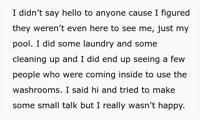 Woman Blamed For Being &ldquo;Unwelcoming&rdquo; For Sitting Inside While Uninvited Guests Have A Party In Her Pool