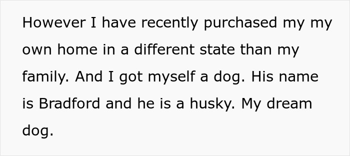"They Said I Needed To Get Rid Of Bradley": Parents Freak Out After Their Adult Child Gets A Dog, Because Their Younger Son Is Allergic