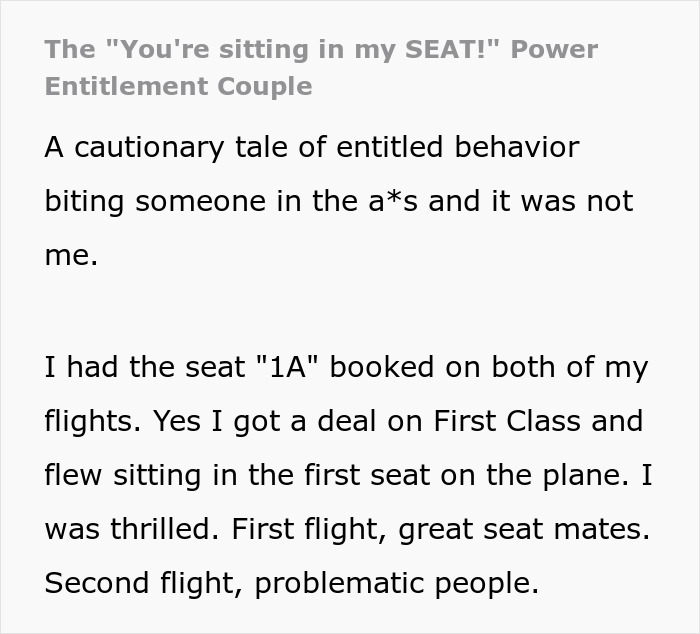 Karen Couple Bother Plane Passenger, Calling Them &ldquo;Too Fat&rdquo; For Their Own Seat, Get Served Karma Cake