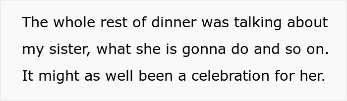Teen Loses It At Graduation Dinner With Family When The Table Talk Revolves Only Around Her Sister Teen Loses It At Graduation Dinner With Family When The Table Talk Revolves Only Around Her Sister