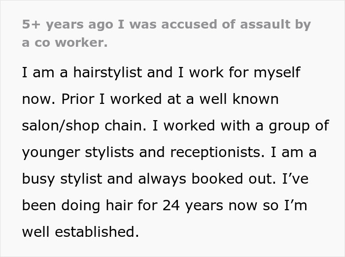 Woman Spreads Lies About Coworker's Attack That Never Happened, Faces The Consequences 5 Years Later When Looking For A Job Woman Spreads Lies About Coworker's Attack That Never Happened, Faces The Consequences 5 Years Later When Looking For A Job