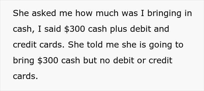 Woman Shares Her Experience With A Friend Who Brought Almost No Money On Vacation