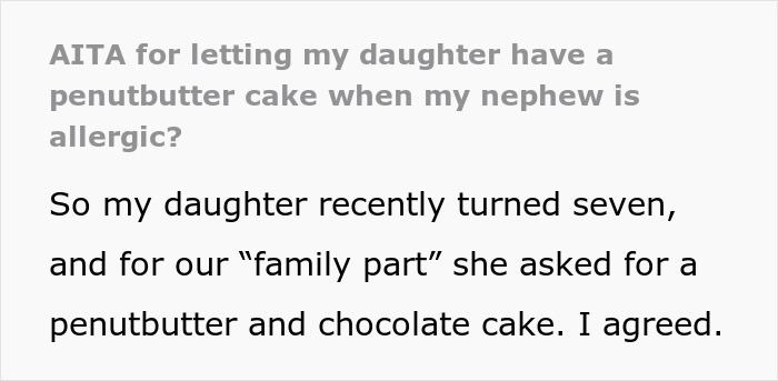 Birthday Girl Requests Cake That Her Cousin Is Allergic To, Causes Drama In The Family Birthday Girl Requests Cake That Her Cousin Is Allergic To, Causes Drama In The Family