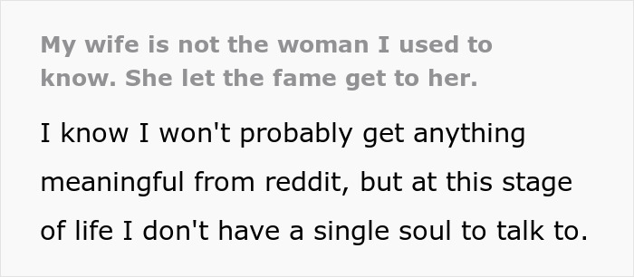 &ldquo;My Wife Is Not The Woman I Used To Know. She Let The Fame Get To Her&rdquo;