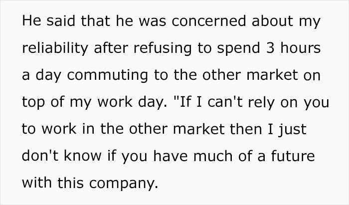 Boss Made To Eat His Words After Telling Star Employee To &ldquo;Gain Some Perspective&rdquo; For Refusing To Add 3 Hr Commute To Workday