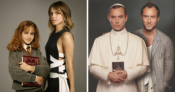 22 Actores juntos a los personajes más famosos que interpretaron (nuevas imágenes)