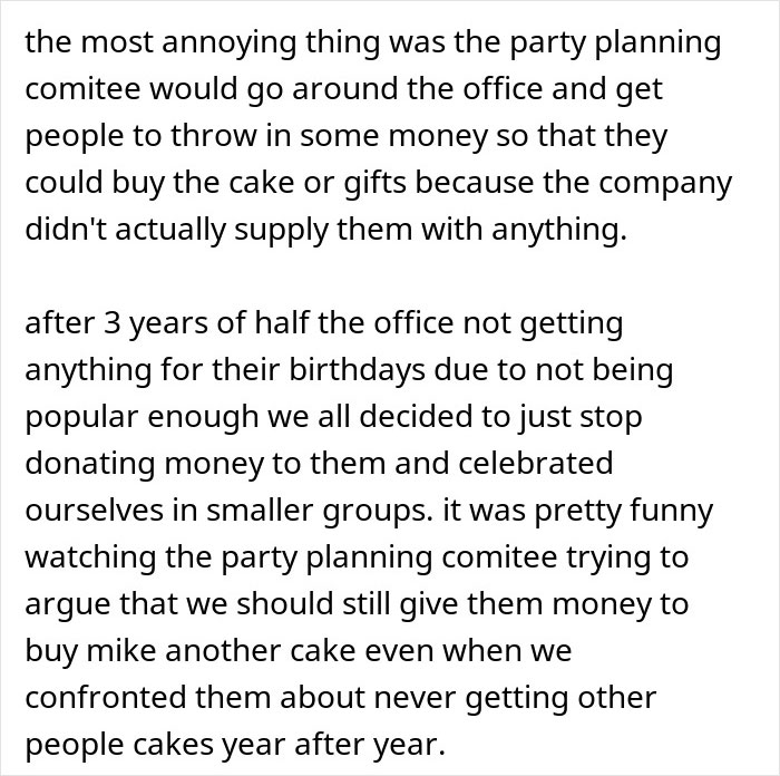 CEO Tells Employees There's No Room For Their Personal Lives At Work, Then Asks Them To Each Contribute $18 For His Birthday