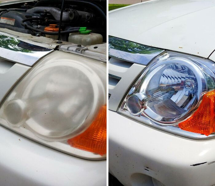 My Work From The Weekend. Sand, Buff, Clear Coat, Correcting 287k Miles Of Age