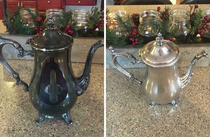 Before And After, Polished Silver