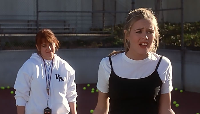 Cher wearing white t-shirt 