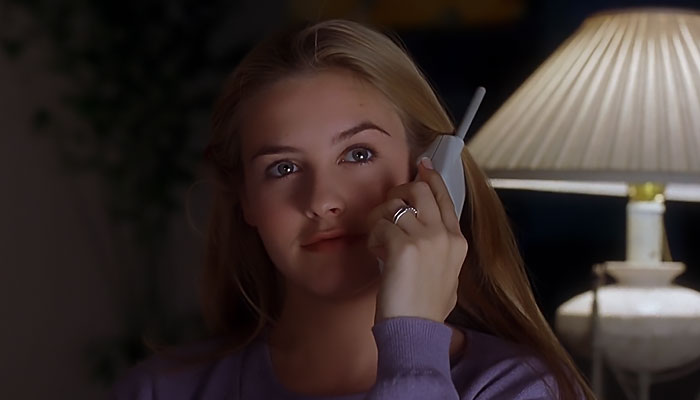 Cher talking on the phone 