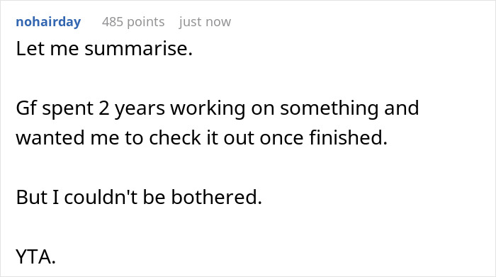 Girlfriend &lsquo;Looks Shocked&rsquo; After Boyfriend Refuses To Finish A Game She&rsquo;s Been Working On For Almost 2 Years