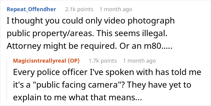 Neighbor Builds A Fence And Puts Up A Camera Facing This Guy&rsquo;s Yard, People In The Comments Come Up With The Best Solutions