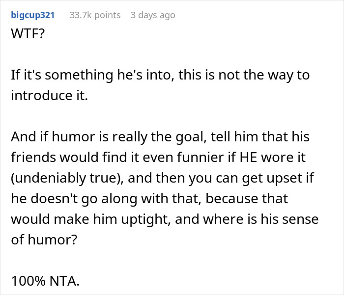 &ldquo;I Was So Confused&rdquo;: Wife Wonders If She&rsquo;s A Jerk For Refusing To Wear Husband&rsquo;s &ldquo;Hilarious&rdquo; Yet Humiliating Gift