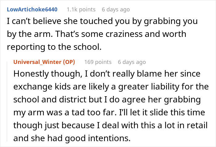 Teacher Assumes This 20 Y.O. College Student Is One Of Her Exchange Students And Grabs Their Arm When They Disobey Instructions Teacher Assumes This 20 Y.O. College Student Is One Of Her Exchange Students And Grabs Their Arm When They Disobey Instructions