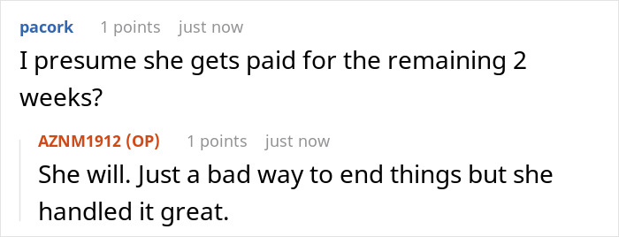 Woman Shuts Down Boss&rsquo;s Curiosity About Her Outstanding Workload After He Denied Her 2-Week Notice And Fired Her On The Spot