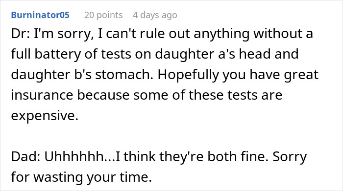 Dad Thinks He's Being Smart By Taking His Daughters To Emergency Care To Prove They're Faking Their Symptoms, Regrets It Dad Thinks He's Being Smart By Taking His Daughters To Emergency Care To Prove They're Faking Their Symptoms, Regrets It
